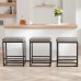 2PCS Square Bar Stool Set with PU Leather Cushion 24"Counter & Bar Height Heavy-Duty Metal Frame, Footrest, Non-Slip Feet for Kitchen Island, Bar, Dining 2PCS Square Bar Stool Set with PU Leather Cushion 24"Counter & Bar Height Heavy-Duty Metal Frame, Footrest, Non-Slip Feet for Kitchen Island, Bar, Dining