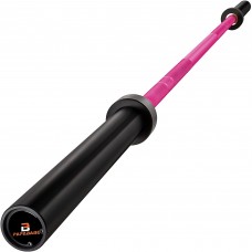 Olympic Bar, 6.6-Foot Solid 2 inch Barbell. 1500 LB Weight Capacity Lifting Bar for Women, Weightlifting, Home, Gym (25mm Grip) - 1026796