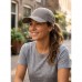 Blank Baseball Cap Adjustable Snapback Closure, Curved Brim, Breathable Eyelets, Unisex Solid Grey Plain Hat for Men & Women, Casual Daily Wear, Outdoor, Sports & Travel