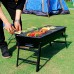 INTEXCA Portable BBQ Grill Foldable Stainless Steel Charcoal Grill for Outdoor, Camping, Picnic