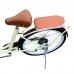 24 Inch Adult Beach Cruiser Bicycle, Comfort Commuter Bike with 7-Speed Drivetrain, Rear Rack