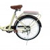 24 Inch Adult Beach Cruiser Bicycle, Comfort Commuter Bike with 7-Speed Drivetrain, Rear Rack