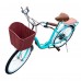 24 Inch Adult Beach Cruiser Bicycle, Comfort Commuter Bike with 7-Speed Drivetrain, Rear Rack