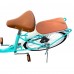24 Inch Adult Beach Cruiser Bicycle, Comfort Commuter Bike with 7-Speed Drivetrain, Rear Rack