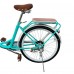 24 Inch Adult Beach Cruiser Bicycle, Comfort Commuter Bike with 7-Speed Drivetrain, Rear Rack