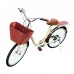 26 Inch Adult Beach Cruiser Bicycle, Comfort Commuter Bike with 7-Speed Drivetrain, Rear Rack