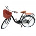 26 Inch Adult Beach Cruiser Bicycle, Comfort Commuter Bike with 7-Speed Drivetrain, Rear Rack