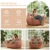 Oversized Bean Bag Chair, Foam Filled Corduroy Armchair, Pink