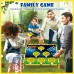 Bean Bag Toss Game Set, 2-in-1 Party Game Set with Bag Toss and Foam Shooting Game, Air Popper, 12 Foam Balls, 3 Footballs, 3 Baseballs, 6 Bean Bags - 676707B