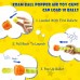 Bean Bag Toss Game Set, 2-in-1 Party Game Set with Bag Toss and Foam Shooting Game, Air Popper, 12 Foam Balls, 3 Footballs, 3 Baseballs, 6 Bean Bags - 676707B
