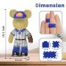 4500 PCS Bear Building Blocks, Baseball Bear Building Blocks Display Model for Kids & Adults - CZ7714
