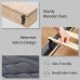 HOTOO Upholstered Platform Bed Frame, Queen Size Bed with Wood Frame, Linen Fabric Headboard, No Box Spring Required (Queen Size) - LV01-Q