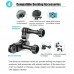 Bike Handlebar Camera Mount, Aluminum 360 Rotation and Lock Any Direction, Shock-Resistant, for GoPro/ Action Cameras