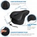 SGODDE Memory Foam Bike Seat Cover, Bicycle Saddle Cushion with Waterproof Cover