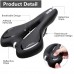 Bicycle Seat, Gel Padded Bike Saddle with Shock Absorption, Reflective Strips, Waterproof Cover