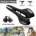 Bicycle Seat, Gel Padded Bike Saddle with Shock Absorption, Reflective Strips, Waterproof Cover