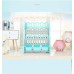 Lightweight Children Cartoon Baby Blue Deer Themed Bookshelf 