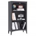 3 Tier Wooden Bookcase, 109 cm H Open Display Bookshelf with Storage Shelves for Home, Bedroom, Office - BK001