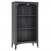 3 Tier Wooden Bookcase, 109 cm H Open Display Bookshelf with Storage Shelves for Home, Bedroom, Office - BK001