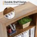 3 Tier Wooden Bookcase, 109 cm H Open Display Bookshelf with Storage Shelves for Home, Bedroom, Office - BK001