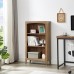 3 Tier Wooden Bookcase, 109 cm H Open Display Bookshelf with Storage Shelves for Home, Bedroom, Office - BK001