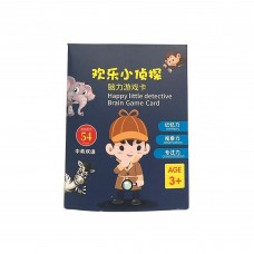 Happy Little Detective Brain Game Cards, 54-Piece Bilingual Chinese-English Animal Learning Flash Cards, Memory, Observation & Concentration Game for Kids Ages 3+ Happy Little Detective Brain Game Cards, 54-Piece Bilingual Chinese-English Animal Learning Flash Cards, Memory, Observation & Concentration Game for Kids Ages 3+