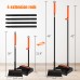 MATCC Broom Dustpan and Brush Set 180° Rotatable with Long Handle for Kitchen, Home, Office, Lobby Floor Sweeping - MBD001