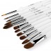 ARTIFY 11 PCS Professional Watercolor Gouache Brush Set with Carrying Case