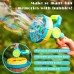 ToyTexx Fast Blowing Bubble Machine Blower with 2 Bubble Wand Attachments for Children Kids Ages 3+