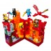 856 PCS Building Blocks, DIY Battle in the Red Fortress Set with LED for Kids, Boys and Girls Ages 10 and Up - 680