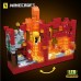 856 PCS Building Blocks, DIY Battle in the Red Fortress Set with LED for Kids, Boys and Girls Ages 10 and Up - 680