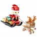 1452 Building Blocks, Christmas House Set Building Blocks Set with Santa Claus, Reindeer Sleigh for Kids 6+ - 90012