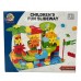 121 PCS Kids Building Blocks, DIY Building Block Children's Fun Slideway - MC853