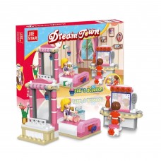 142 PCS Kids Building Blocks, DIY Building Block Dream Town Princess Bedroom - 30267