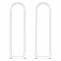 U-Bend LED T8 Bulbs, 2-Pack, 15.5W, 4100K Cool White, 2200LM