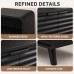 Sideboard Storage Cabinet, 2 Doors, 80 cm, Black