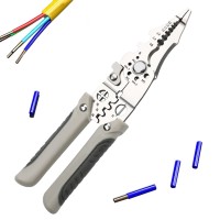 Multifunction Wire Stripper Pliers, 0.8-2.6 mm, Cutter and Crimper
