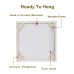  Floral Canvas Wall Art Set, 3 Piece Gold Foil, 20 x 20 in