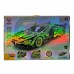 438 PCS Car Building Blocks Set, 1:18 Scale Green Lamborghini Super Car Model with Pull-Back Motor - BLK-080