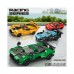 284 PCS Car Building Blocks Set, 1:18 Scale Sports Car Model with Pull Back Motor - 10078