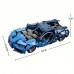 538 PCS Car Building Blocks Set, 1:18 Scale Sports Car Model with Pull Back Motor - 10230