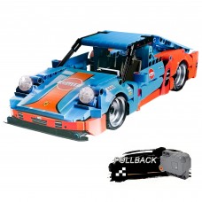 538 PCS Car Building Blocks Set, 1:18 Scale Sports Car Model with Pull Back Motor - 10231