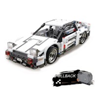 510 PCS Car Building Blocks Set, 1:18 Scale Sports Car Model with Pull Back Motor - 10233