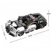556 PCS Car Building Blocks Set, 1:18 Scale Police Sports Car Model with Pull Back Motor - 10236