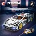 443 PCS Car Building Blocks Set, 1:18 Scale Police Super Car Model with Pull-Back Motor - BLK-082