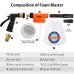 MATCC Adjustable Car Foam Gun with 900ml Bottle, Adjustment Ratio Dial for Car Washing, Garden, Home Cleaning