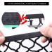 2 PCs 3-Layer Car Mesh Organizer, Back Seat Net Bag Storage Pouch with Hooks for Car Storage