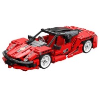 QLT 464 PCS MOC Building Blocks Set, Modern Sports Car Model with Pull Back Motor - 2306