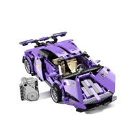 QLT 523 PCS MOC Building Blocks Set, Modern Super Car Sports Car Model with Pull Back Motor - 2307