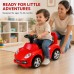 Toddler Ride-On Car with Storage, Red, Foot-to-Floor Play, Music Model QX-3316